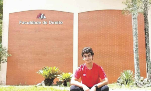 O estudante está indicado na categoria crédito: Arquivo pessoal